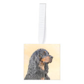 Gordon Setter Painting - Cute Original Dog Art Decoratie (Voorkant)