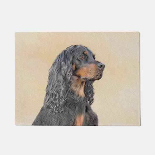Gordon Setter Painting - Cute Original Dog Art Deurmat (Voorkant)