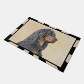 Gordon Setter Painting - Cute Original Dog Art Deurmat (Schuin)