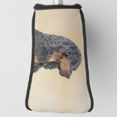 Gordon Setter Painting - Cute Original Dog Art Golfheadcover (Draai 90)