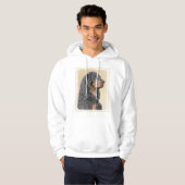 Gordon Setter Painting - Cute Original Dog Art Hoodie (Voorkant volledig)
