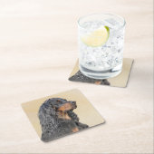 Gordon Setter Painting - Cute Original Dog Art Kartonnen Onderzetters (Insitu)