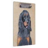 Gordon Setter Painting - Cute Original Dog Art Klembord (Rechts)