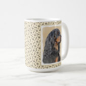 Gordon Setter Painting - Cute Original Dog Art Koffiemok (Voorkant rechts)