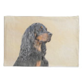 Gordon Setter Painting - Cute Original Dog Art Kussensloop (Achterkant)