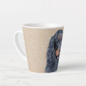 Gordon Setter Painting - Cute Original Dog Art Latte Mok (Linkerhoek)