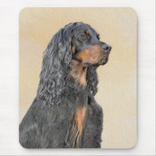 Gordon Setter Painting - Cute Original Dog Art Muismat