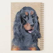Gordon Setter Painting - Cute Original Dog Art Planner (Achterkant)