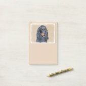 Gordon Setter Painting - Cute Original Dog Art Post-it® Notes (Op bureau)