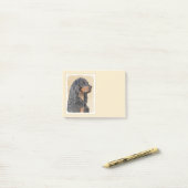 Gordon Setter Painting - Cute Original Dog Art Post-it® Notes (Op bureau)