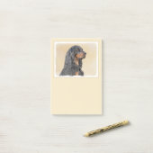 Gordon Setter Painting - Cute Original Dog Art Post-it® Notes (Op bureau)
