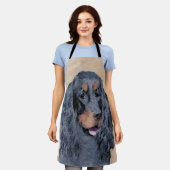 Gordon Setter Painting - Cute Original Dog Art Schort (Gedragen)