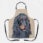 Gordon Setter Painting - Cute Original Dog Art Schort (Voorkant)