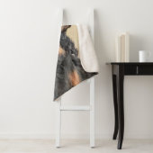 Gordon Setter Painting - Cute Original Dog Art Sherpa Deken (In situ)