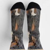 Gordon Setter Painting - Cute Original Dog Art Sokken (Top)