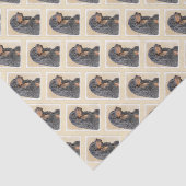 Gordon Setter Painting - Cute Original Dog Art Tissuepapier (Detail)