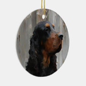 Gordon Setter Paintng Ornament (Rechts)