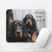 Gordon Setter Pals Mousepad Muismat (Met muis)