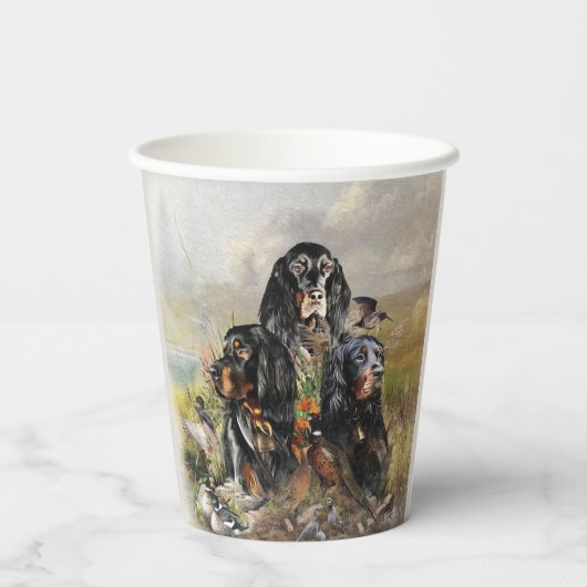 Gordon Setter  Papieren Bekers (Achterkant)