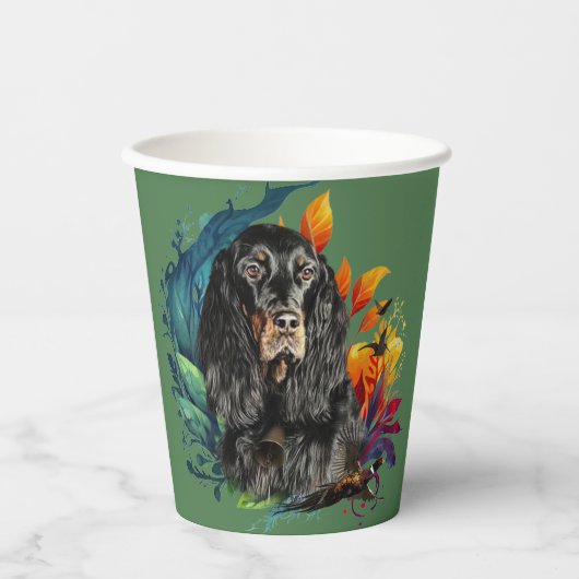 Gordon Setter Papieren Bekers (Voorkant)