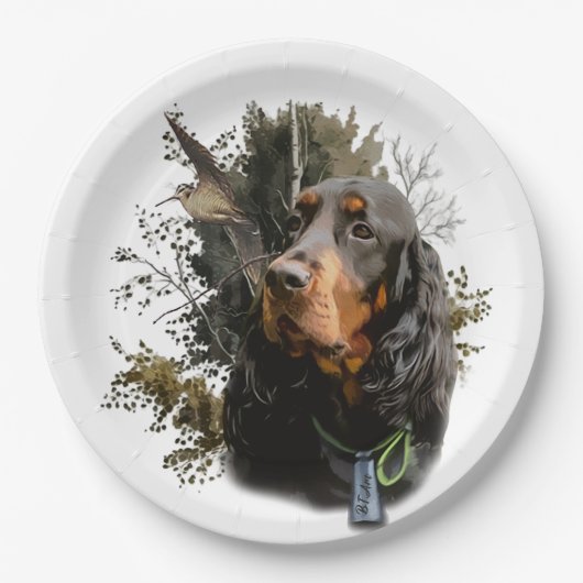 Gordon Setter Papieren Bordje (Voorkant)