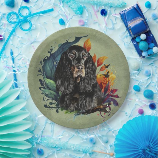 Gordon Setter Papieren Bordje (Feest)