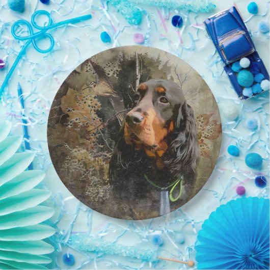 Gordon Setter Papieren Bordje (Feest)