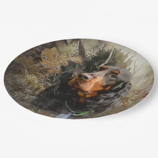 Gordon Setter Papieren Bordje (Gekanteld)