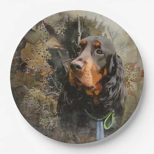 Gordon Setter Papieren Bordje (Voorkant)