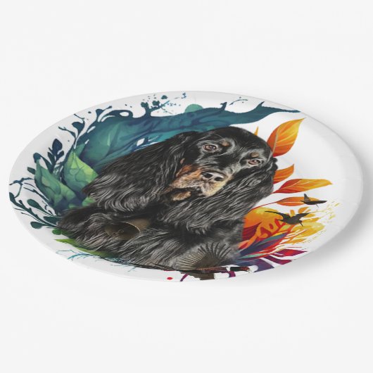 Gordon Setter Papieren Bordje (Gekanteld)