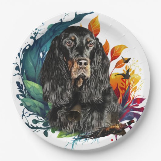 Gordon Setter Papieren Bordje (Voorkant)