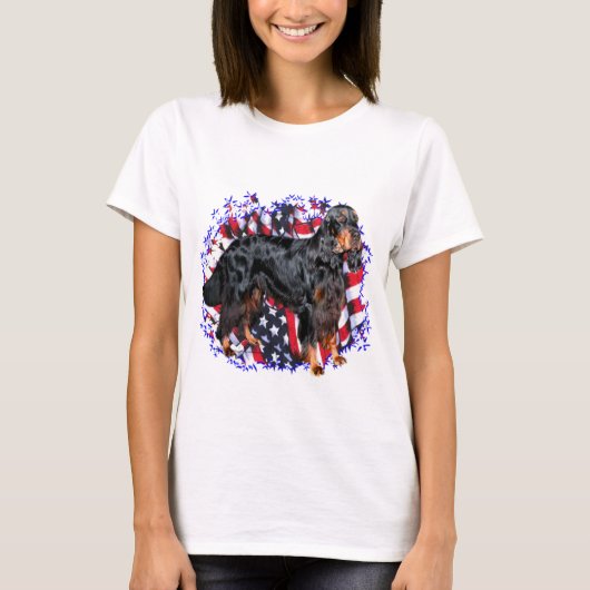 Gordon Setter Patriot T-shirt (Voorkant)