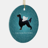 Gordon Setter Pet Memorial Dog Angel Keramisch Ornament (Rechts)