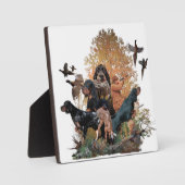 Gordon Setter , Plaque Fotoplaat (Voorkant)
