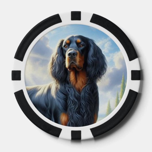 Gordon Setter Poker Chips (Voorkant)