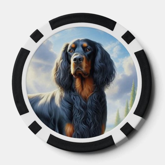 Gordon Setter Poker Chips (Achterkant)