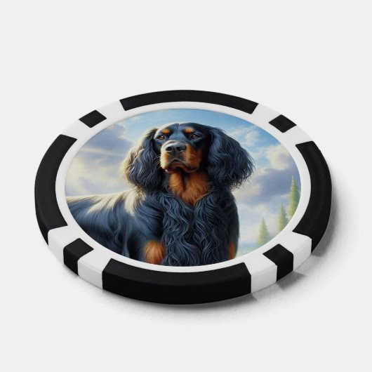 Gordon Setter Poker Chips (Enkel)