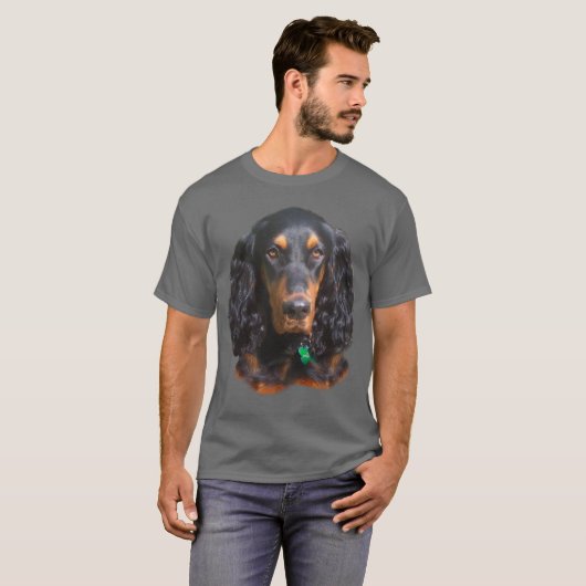 Gordon Setter Portrait T-shirt (Voorkant volledig)