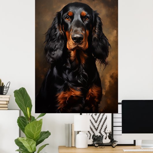 Gordon Setter Poster (Thuiskantoor)