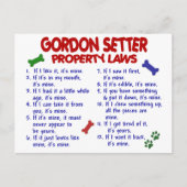 GORDON SETTER Property Laws 2 Briefkaart (Voorkant)