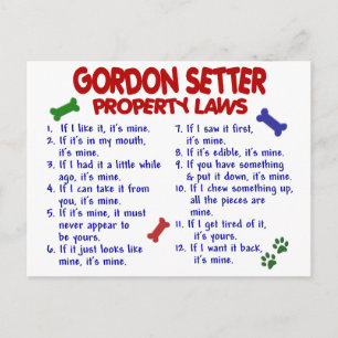 GORDON SETTER Property Laws 2 Briefkaart