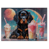 Gordon Setter Puppy N Milkshakes Snijplank (Voorkant)