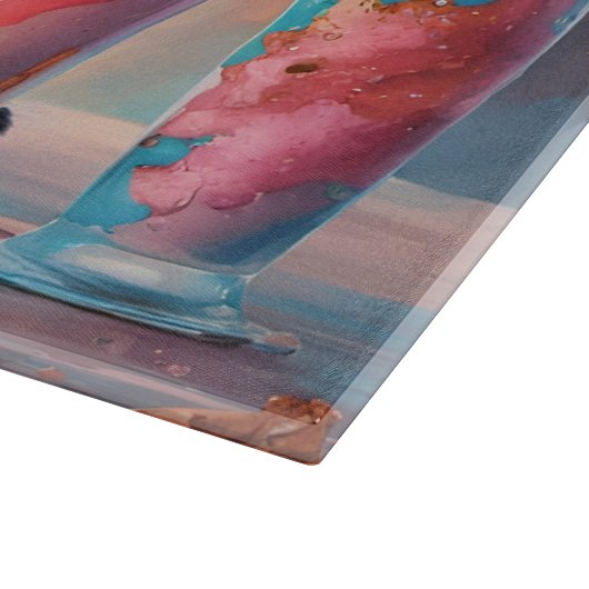 Gordon Setter Puppy N Milkshakes Snijplank (Hoek)