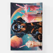 Gordon Setter Puppy N Milkshakes Spandoek (Verticaal)