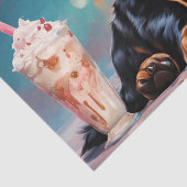 Gordon Setter Puppy N Milkshakes Tissuepapier (Detail)