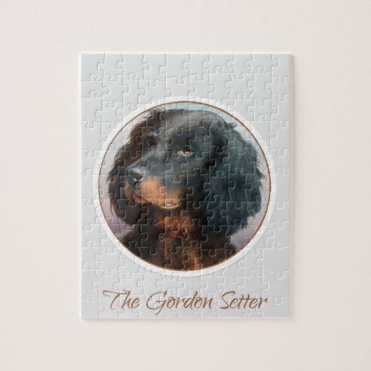 Gordon Setter Puppy Puzzle Legpuzzel (Verticaal)