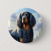 Gordon Setter Ronde Button 5,7 Cm (Voorkant)