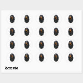 Gordon Setter Ronde Sticker (Vel)