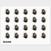 Gordon Setter Ronde Sticker (Vel)