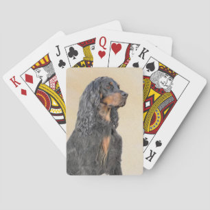 Gordon Setter Schilderij - Mooie Originele Honden  Pokerkaarten